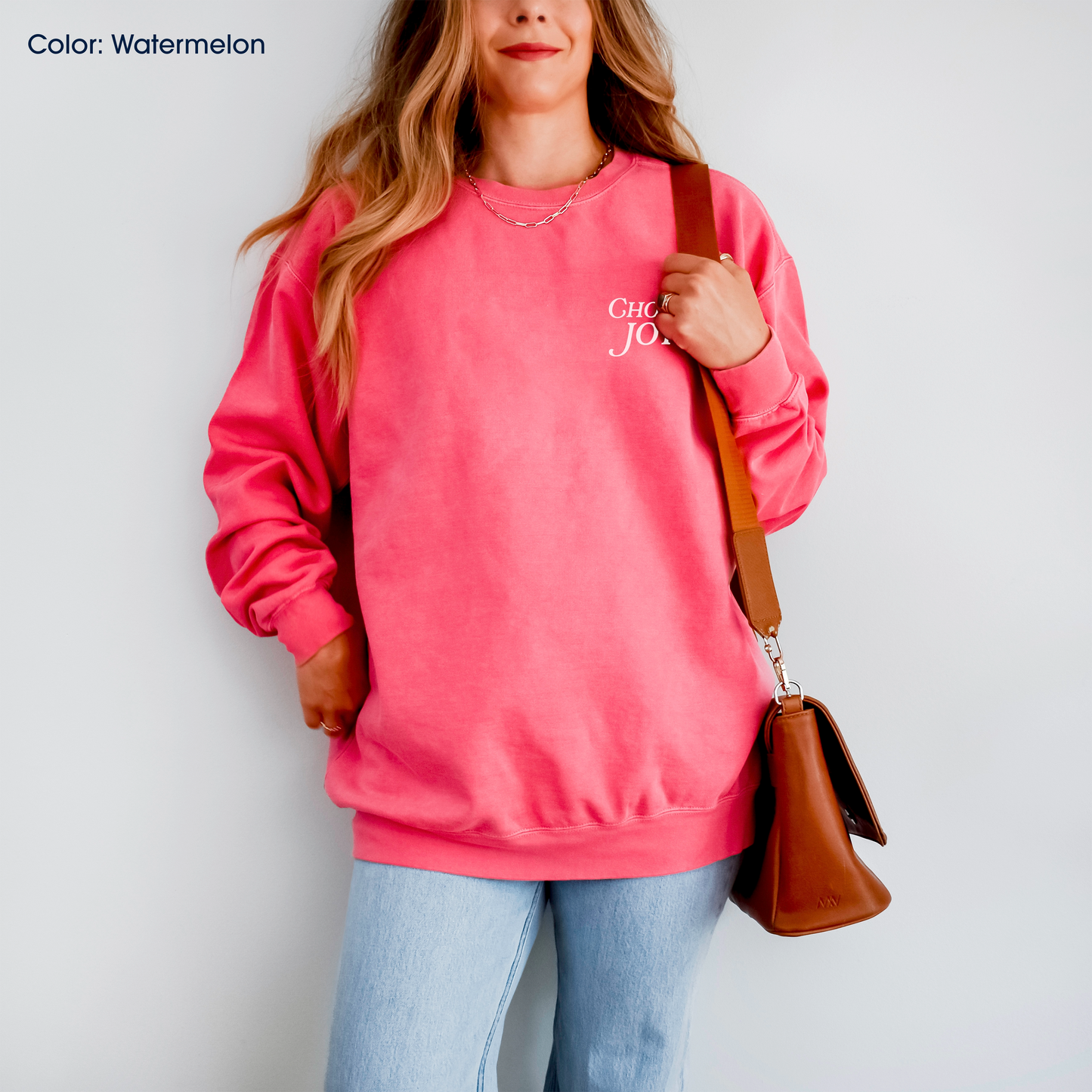 Choose Joy Embroidered Crewneck | Made-to-Order
