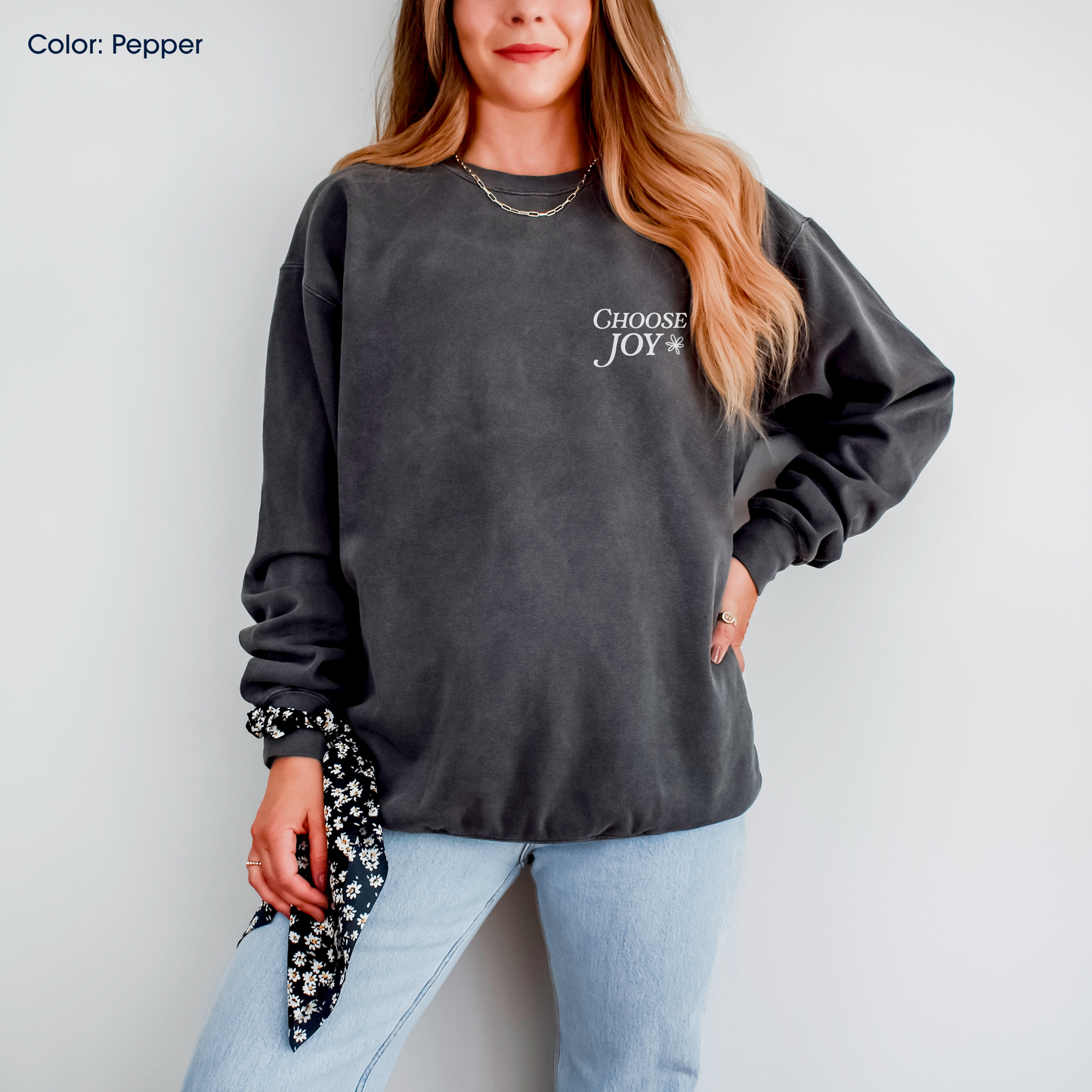 Choose Joy Embroidered Crewneck | Made-to-Order