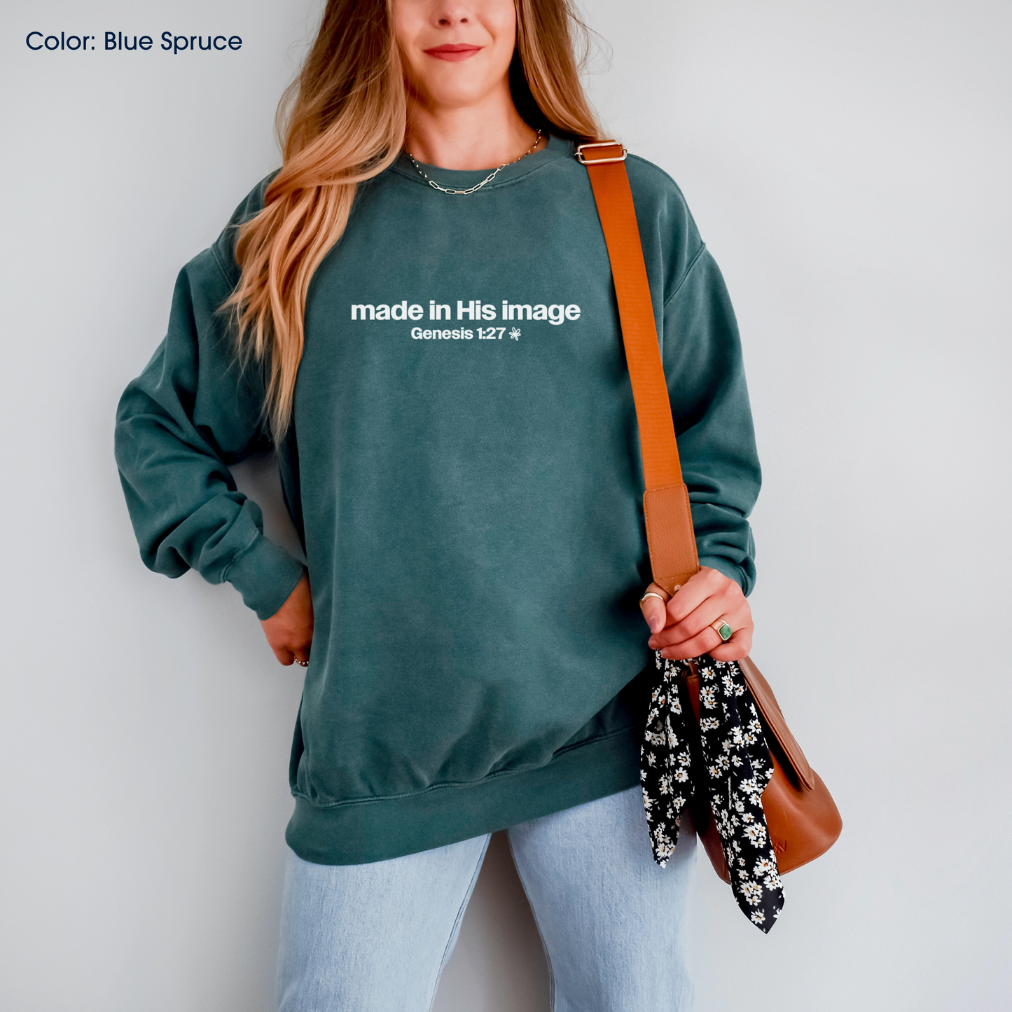 Made in His Image Crewneck (Genesis 1:27) | Made-to-Order
