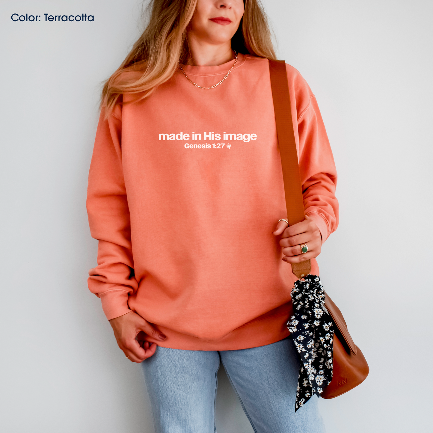 Made in His Image Crewneck (Genesis 1:27) | Made-to-Order
