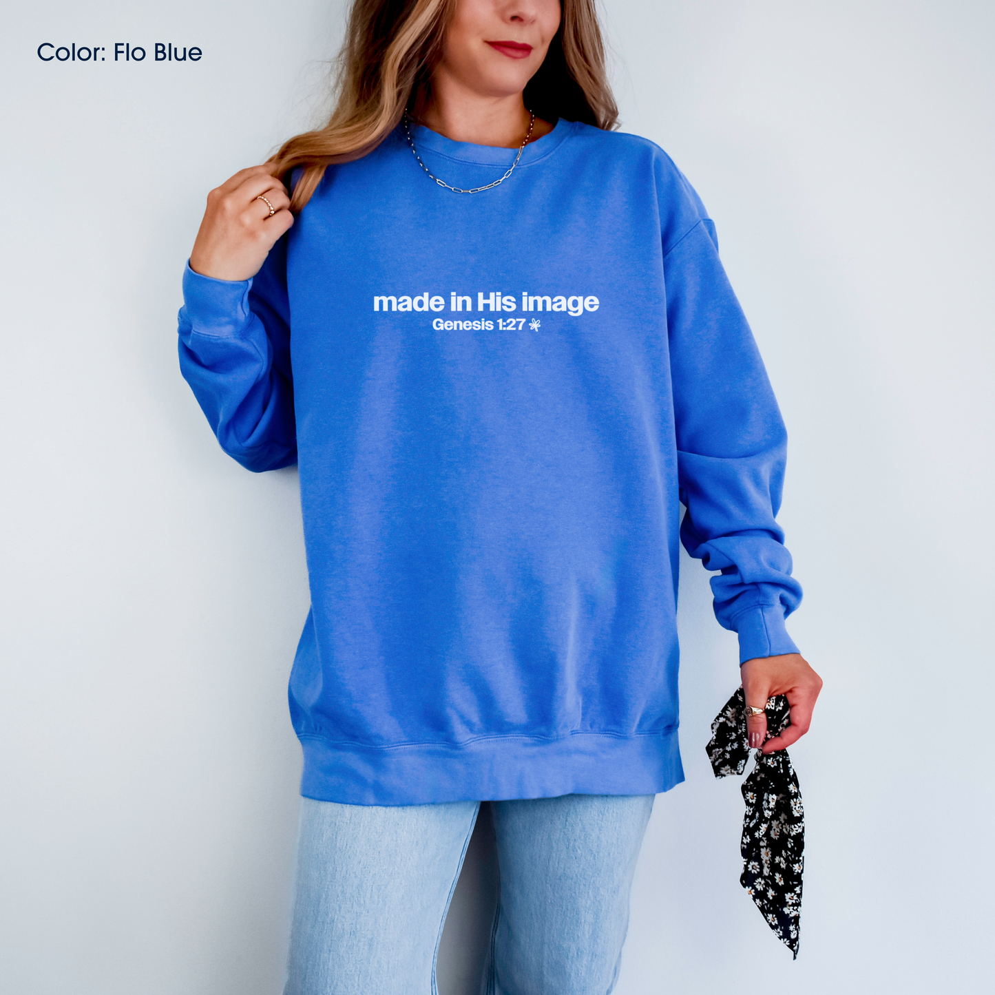 Made in His Image Crewneck (Genesis 1:27) | Made-to-Order