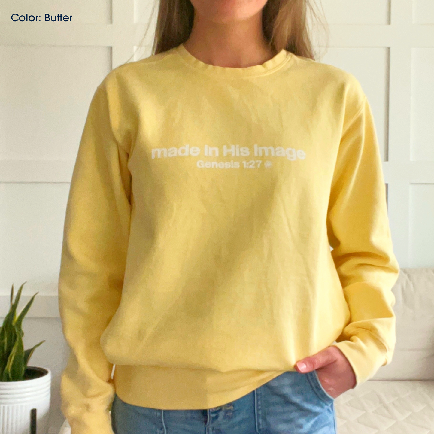 Made in His Image Crewneck (Genesis 1:27) | Made-to-Order