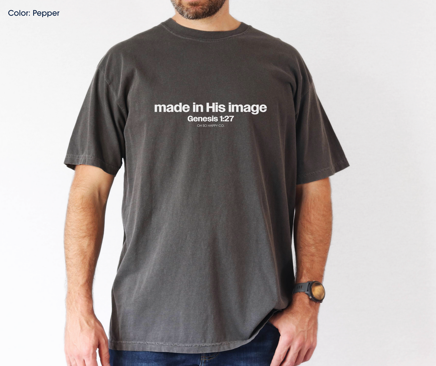 Made in His Image Tee (Genesis 1:27) | Made-to-Order