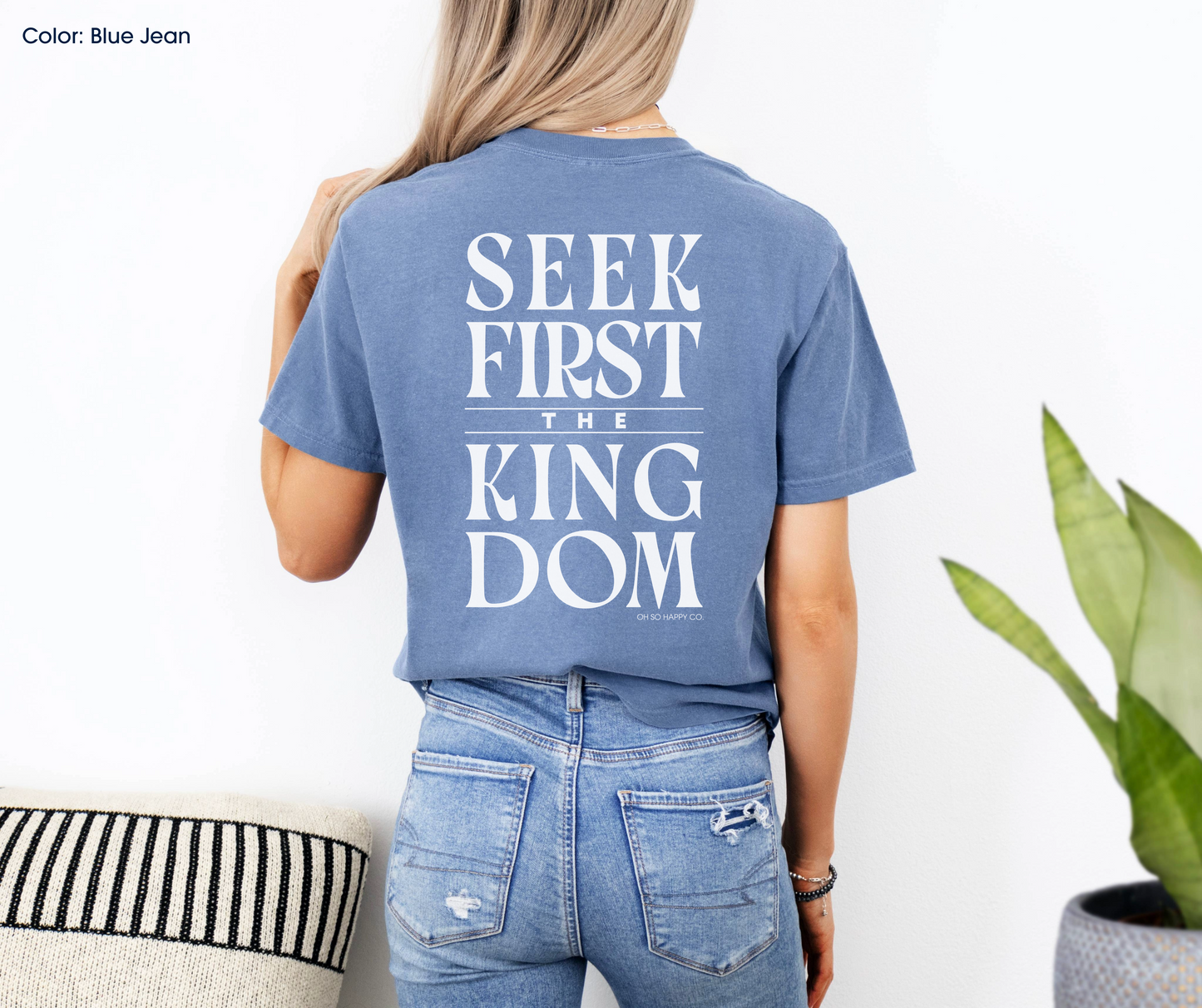 Seek First the Kingdom Tee (Matthew 6:33-34) | Made-to-Order
