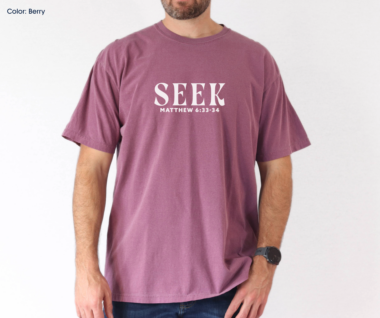 Seek First the Kingdom Tee (Matthew 6:33-34) | Made-to-Order