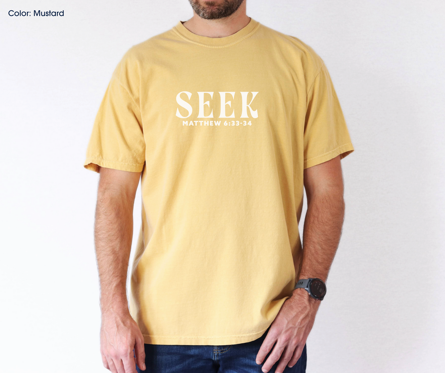 Seek First the Kingdom Tee (Matthew 6:33-34) | Made-to-Order