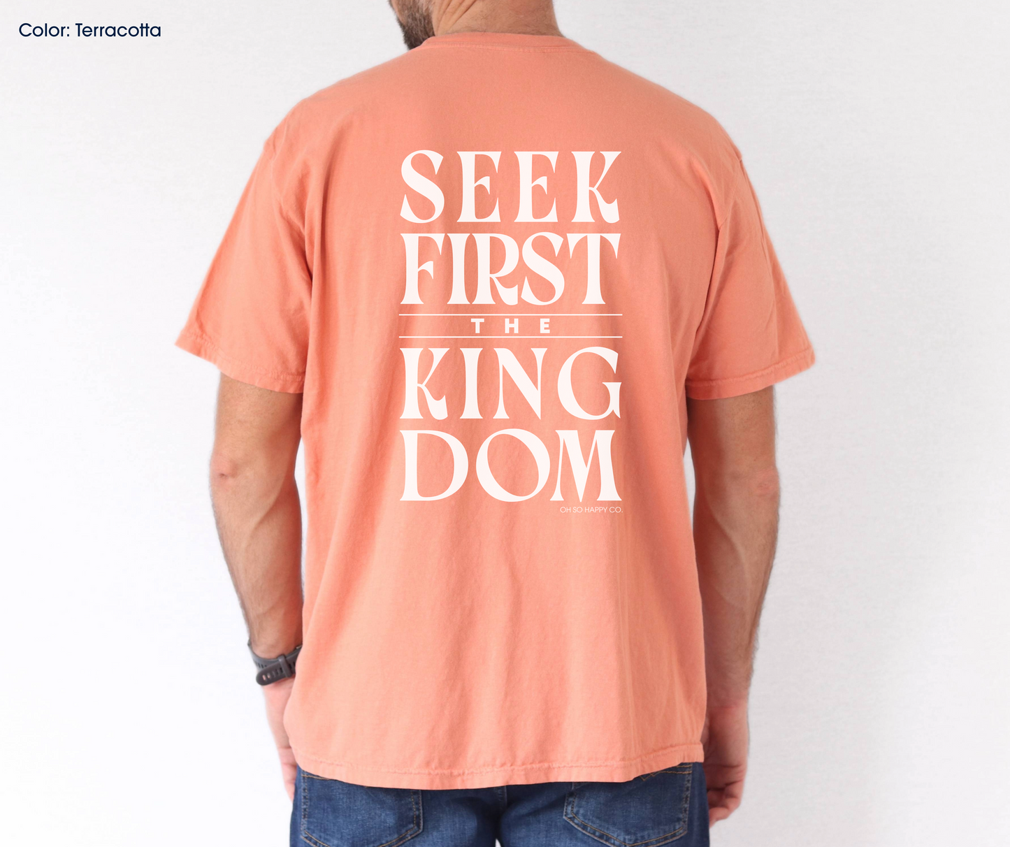 Seek First the Kingdom Tee (Matthew 6:33-34) | Made-to-Order