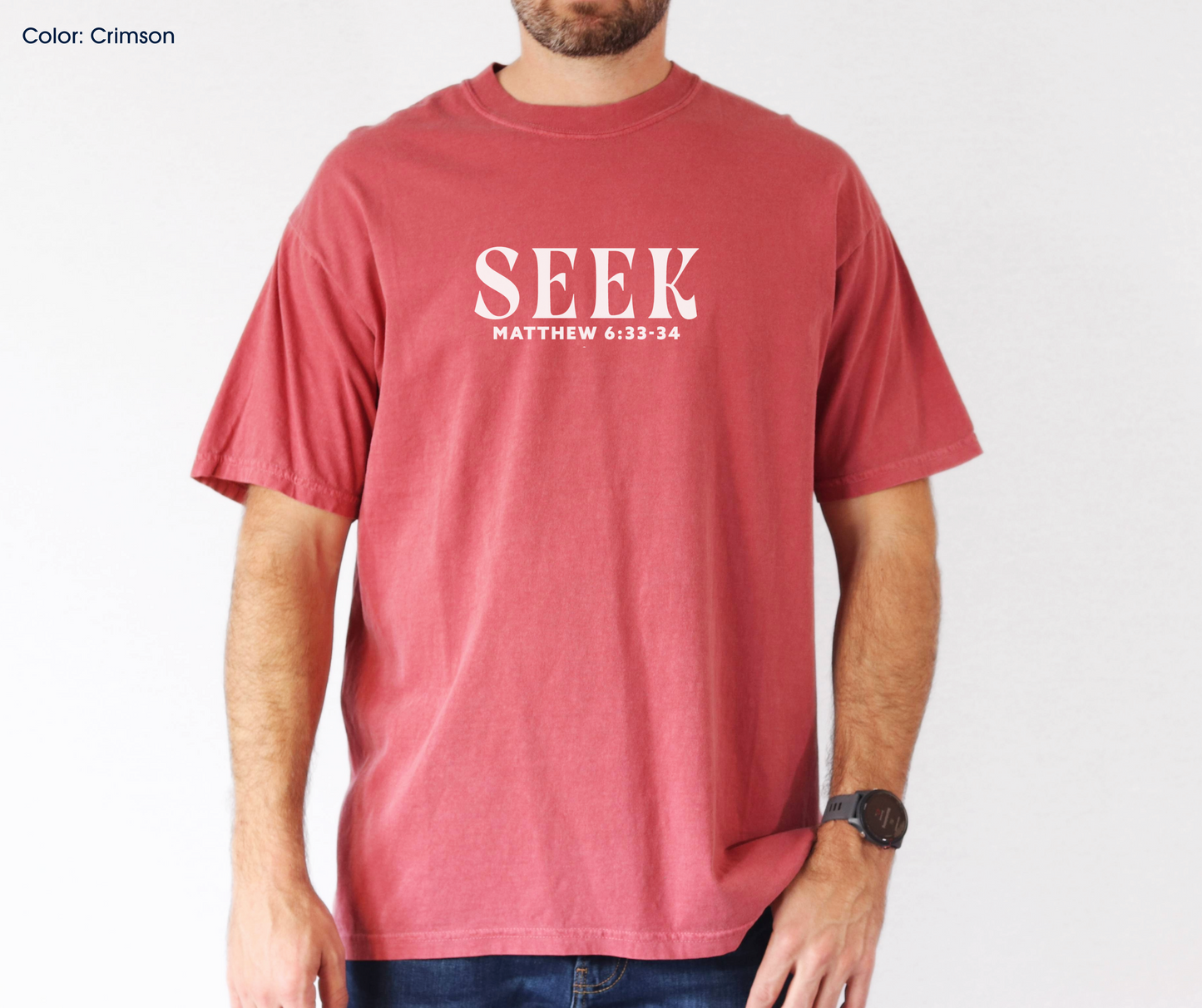 Seek First the Kingdom Tee (Matthew 6:33-34) | Made-to-Order