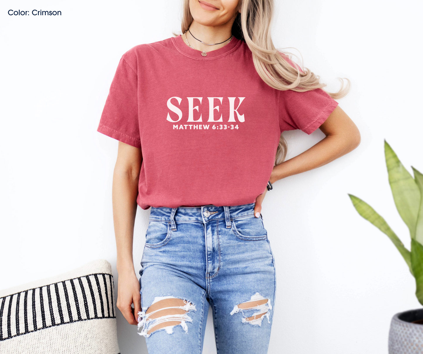 Seek First the Kingdom Tee (Matthew 6:33-34) | Made-to-Order