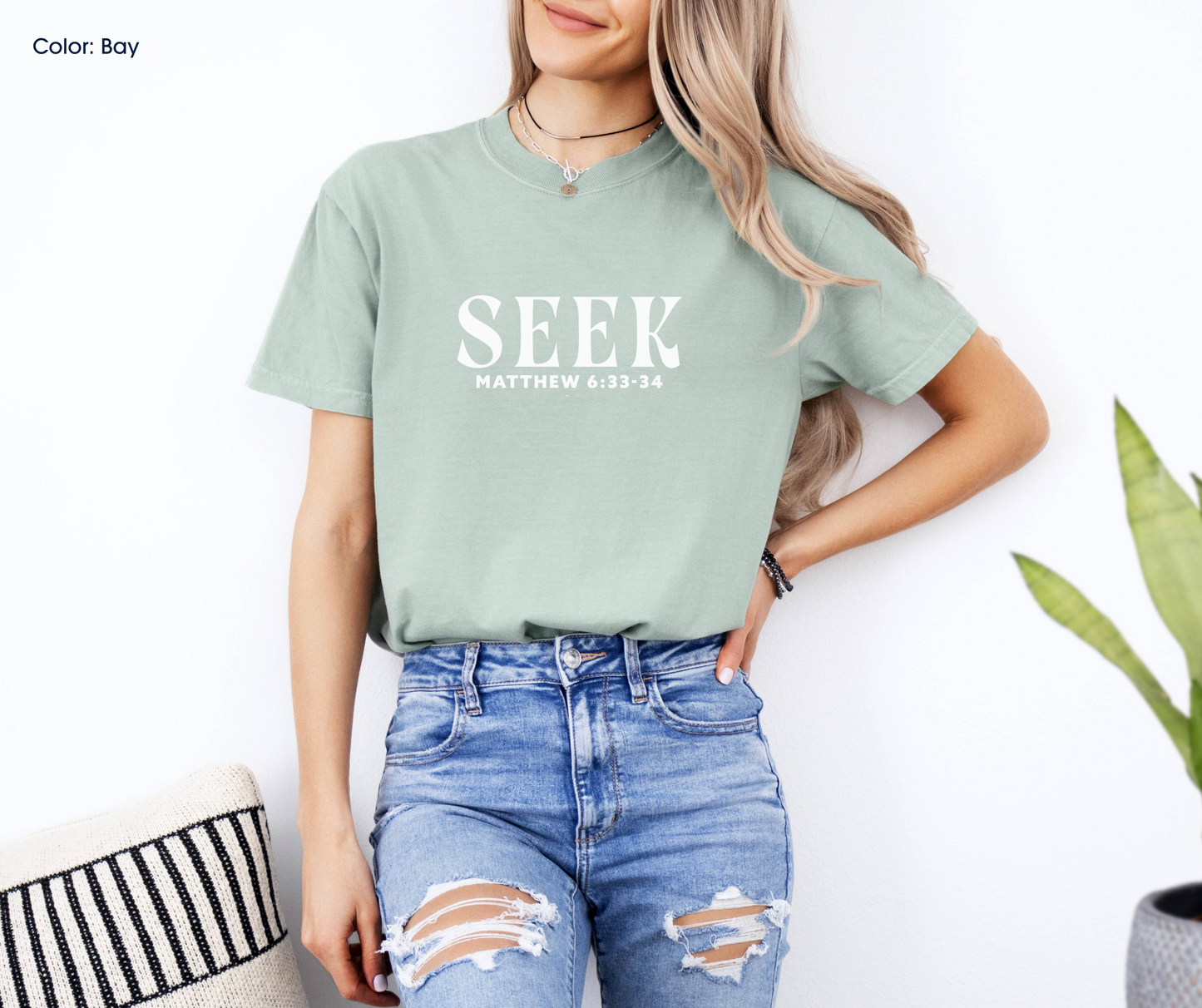 Seek First the Kingdom Tee (Matthew 6:33-34) | Made-to-Order