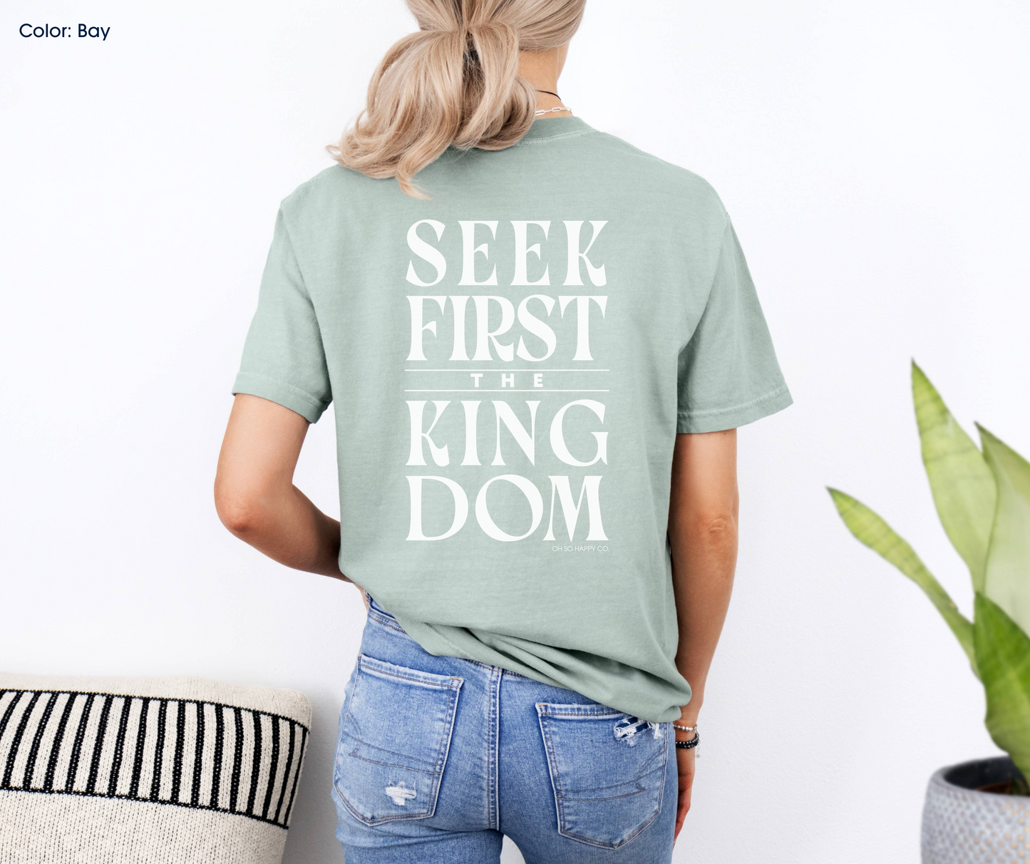 Seek First the Kingdom Tee (Matthew 6:33-34) | Made-to-Order