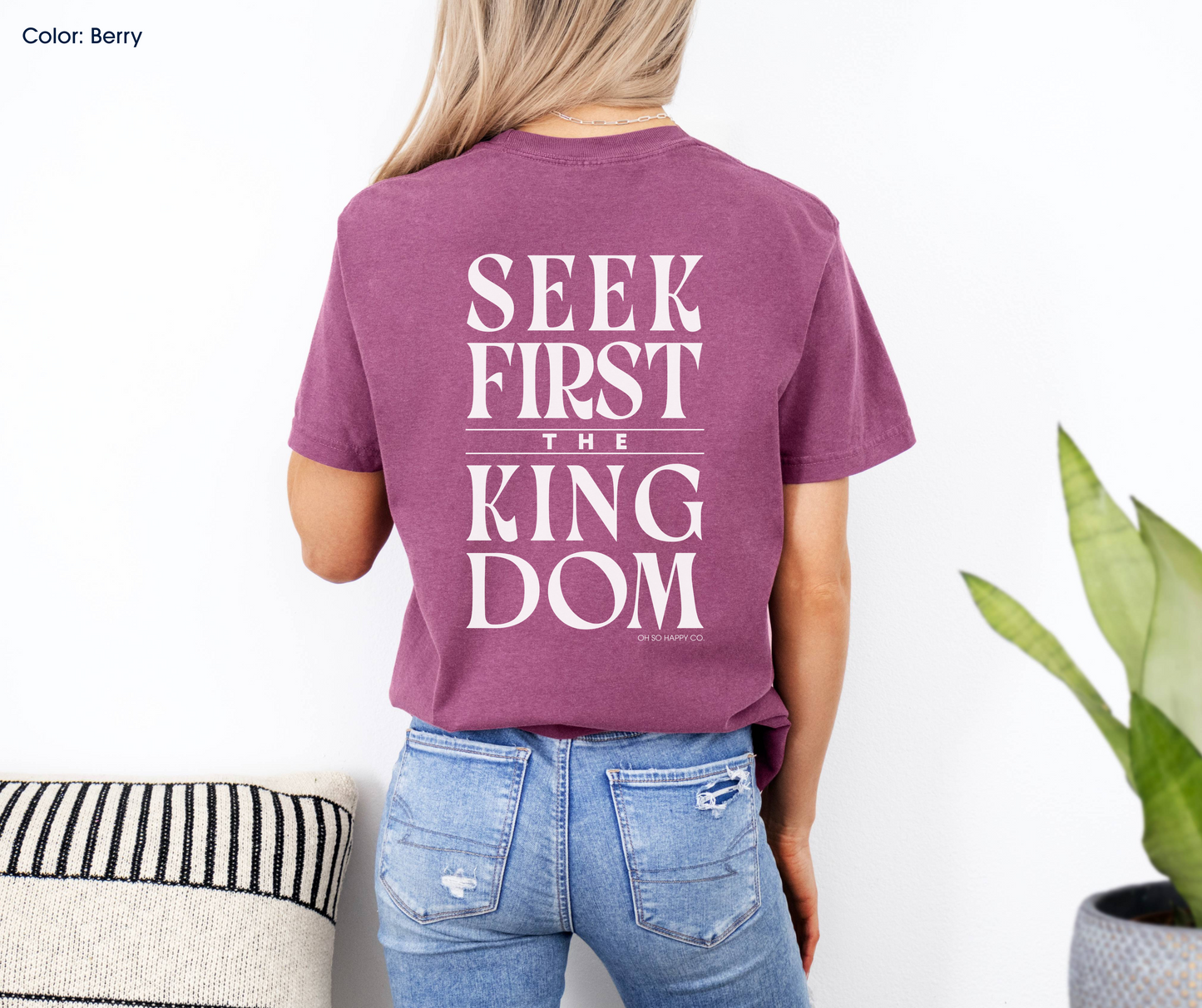 Seek First the Kingdom Tee (Matthew 6:33-34) | Made-to-Order