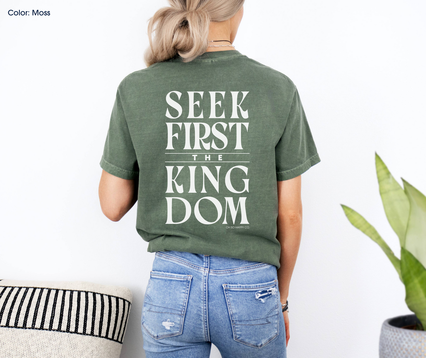 Seek First the Kingdom Tee (Matthew 6:33-34) | Made-to-Order