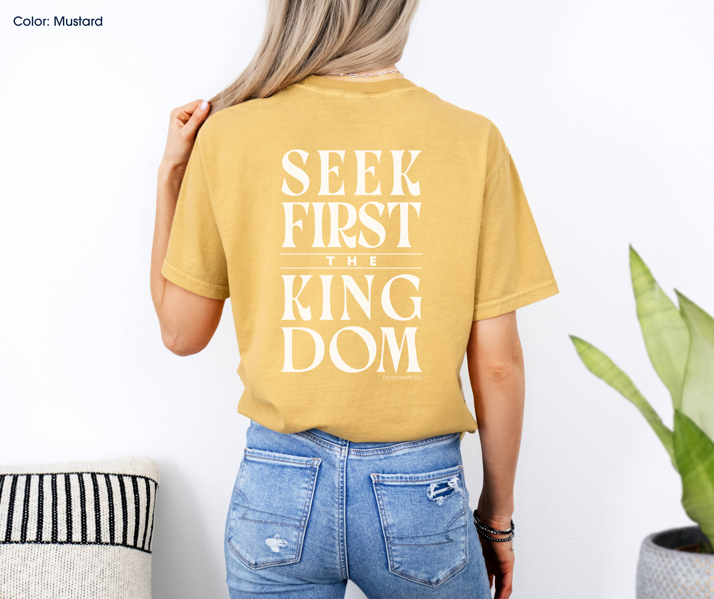 Seek First the Kingdom Tee (Matthew 6:33-34) | Made-to-Order