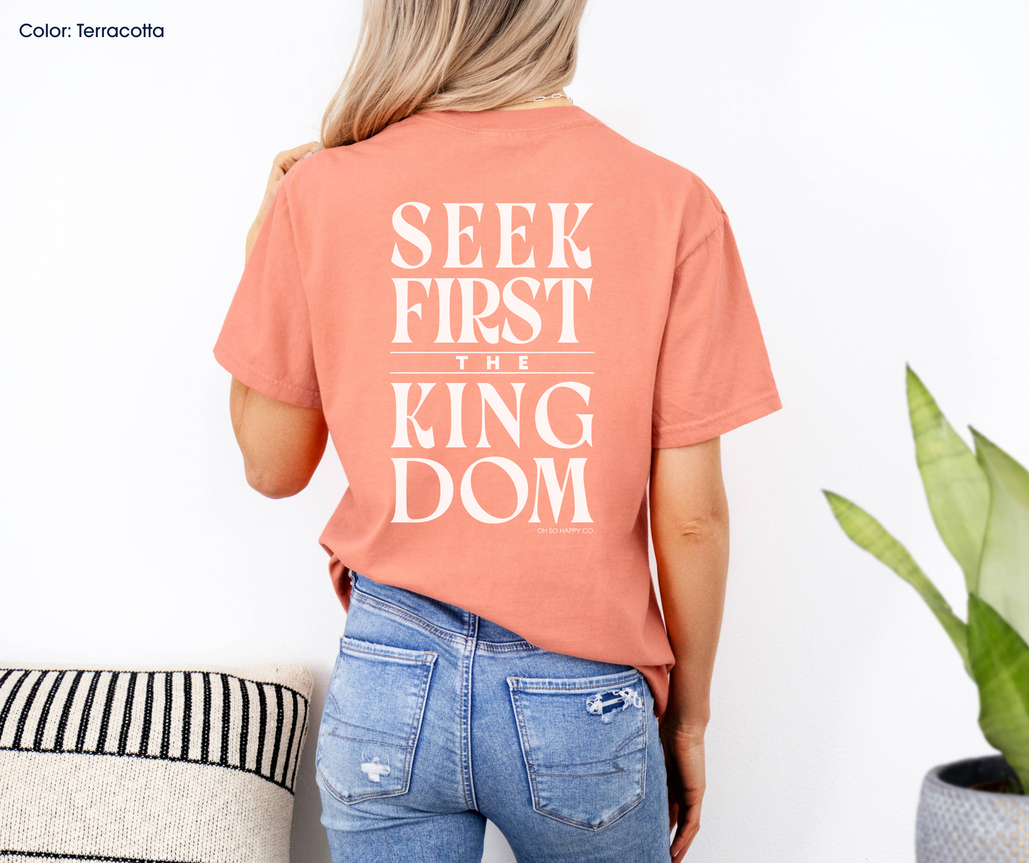 Seek First the Kingdom Tee (Matthew 6:33-34) | Made-to-Order