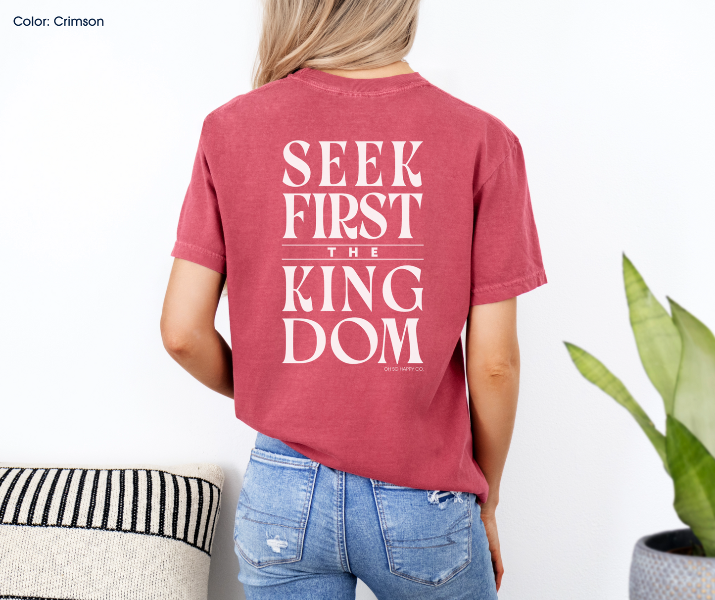 Seek First the Kingdom Tee (Matthew 6:33-34) | Made-to-Order