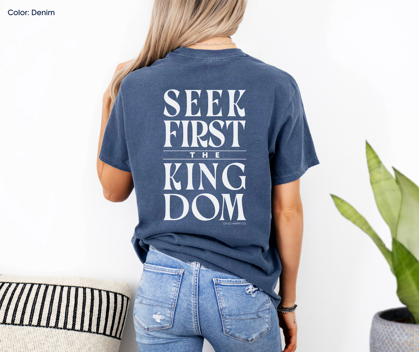 Seek First the Kingdom Tee (Matthew 6:33-34) | Made-to-Order
