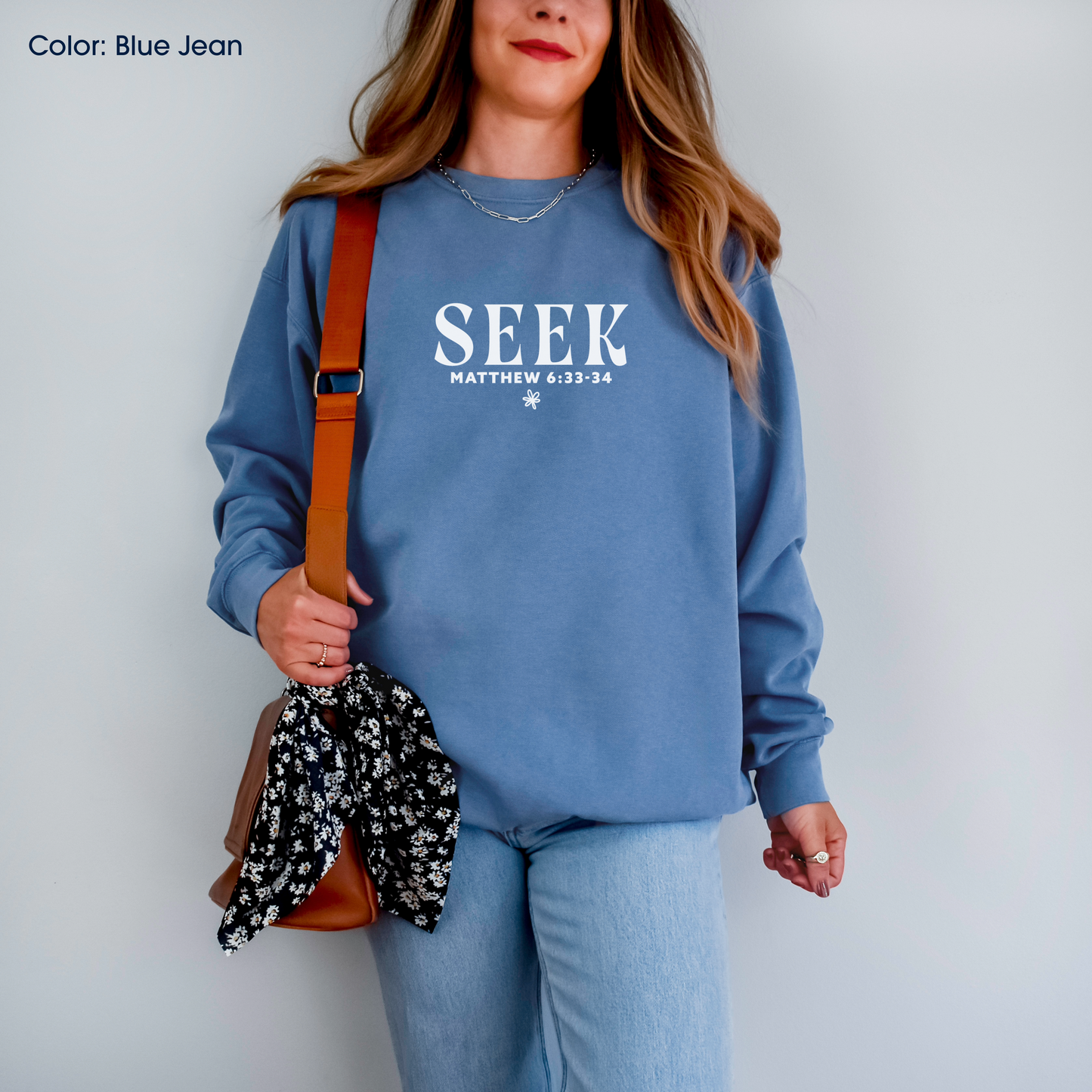 Seek First the Kingdom Crewneck (Matthew 6:33-34) | Made-to-Order