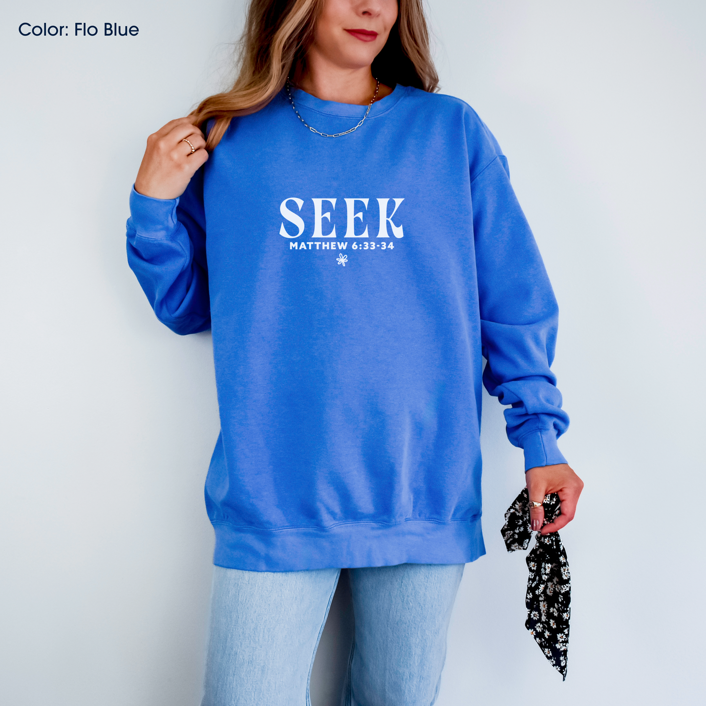 Seek First the Kingdom Crewneck (Matthew 6:33-34) | Made-to-Order
