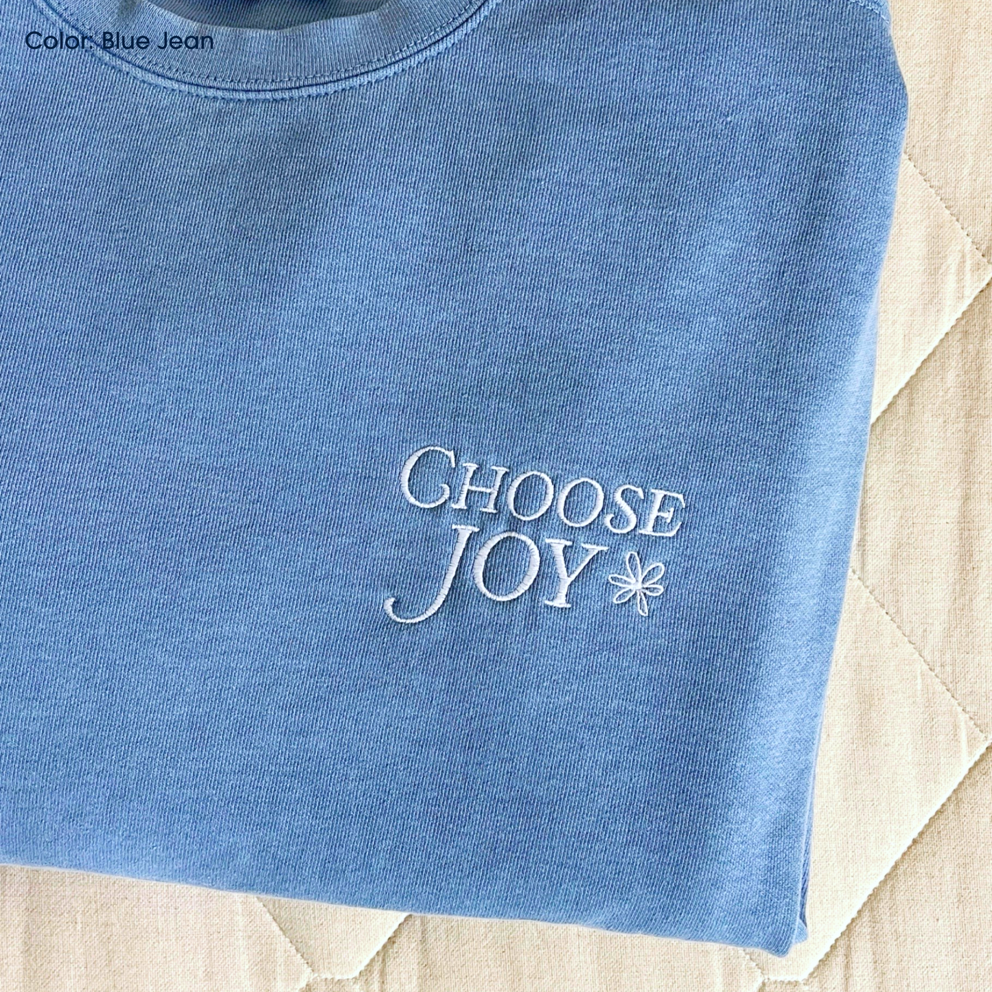 Choose Joy Embroidered Crewneck | Made-to-Order