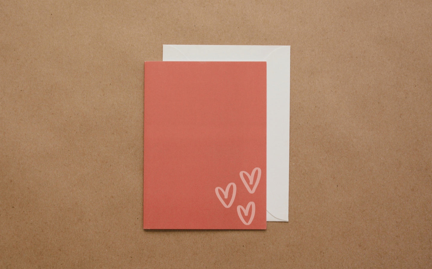 Pink Hearts Card