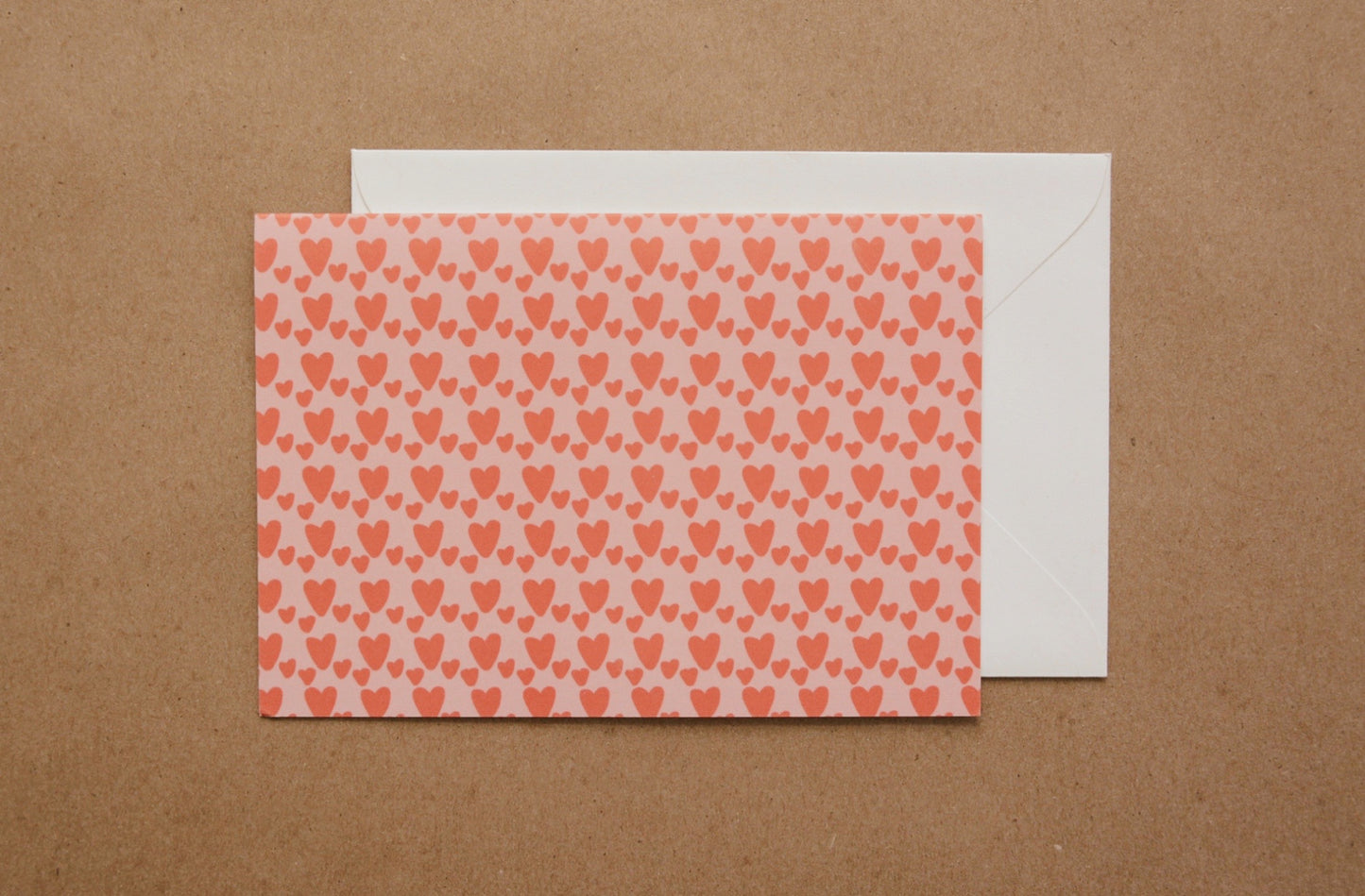 Patterned Hearts Card