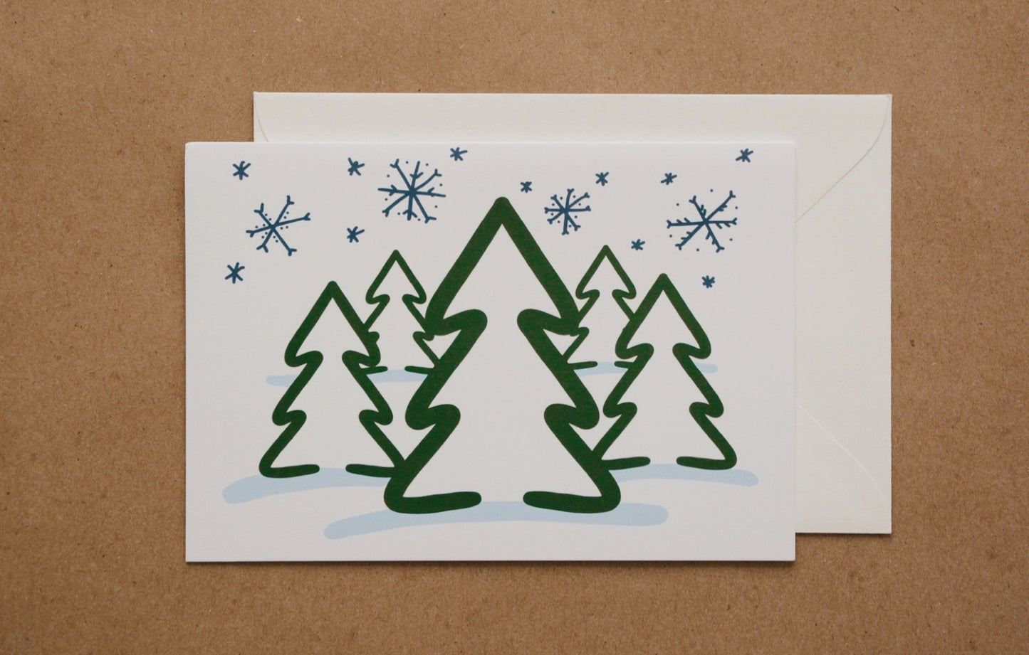 Christmas Trees Greeting Card