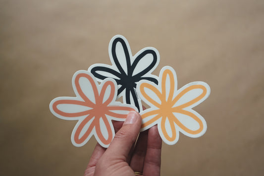 Oh So Happy Flower Sticker