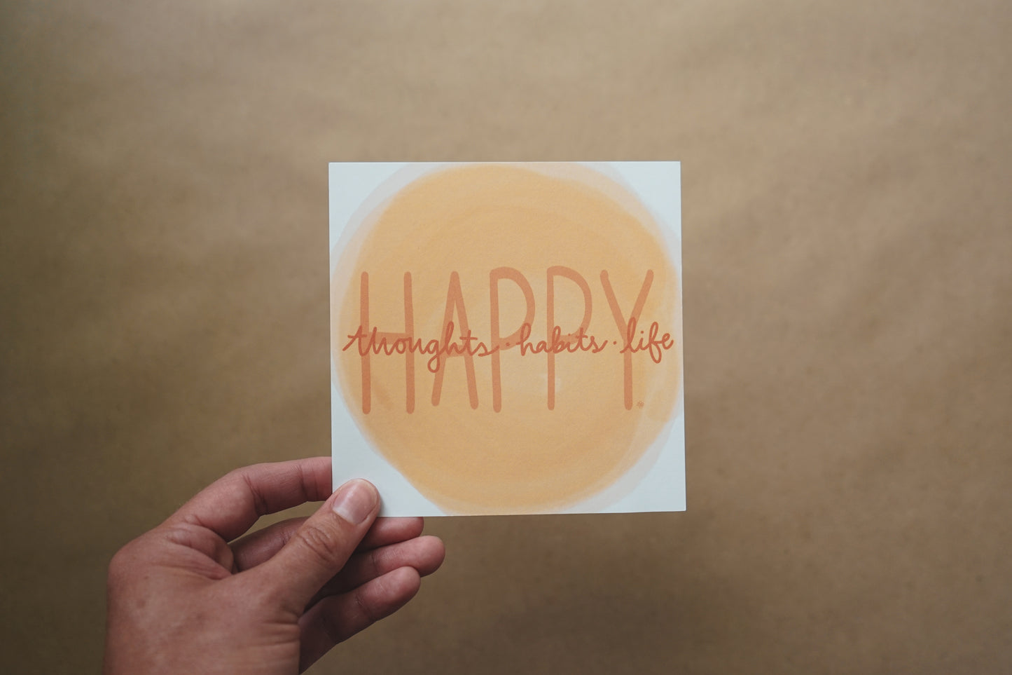 Happy Thoughts, Happy Habits, Happy Life Mini Print