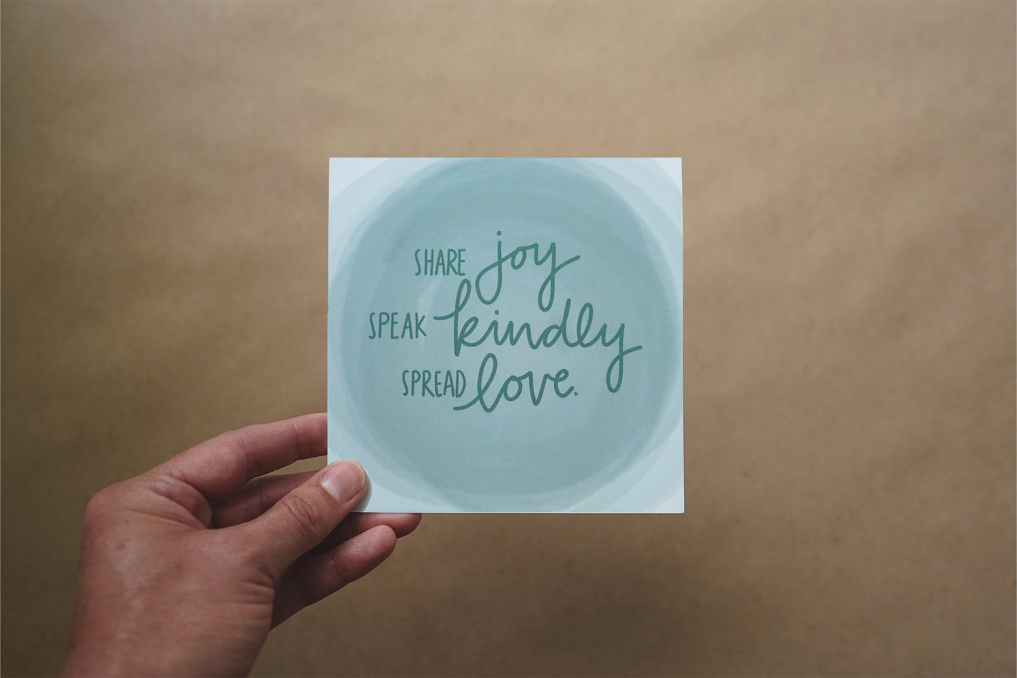 Share Joy, Speak Kindly, Spread Love – Mini Print