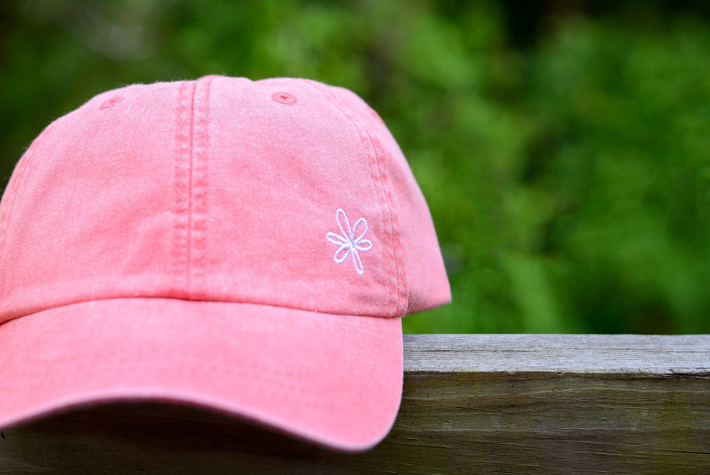 Flower Hat – Side Embroidered Flower