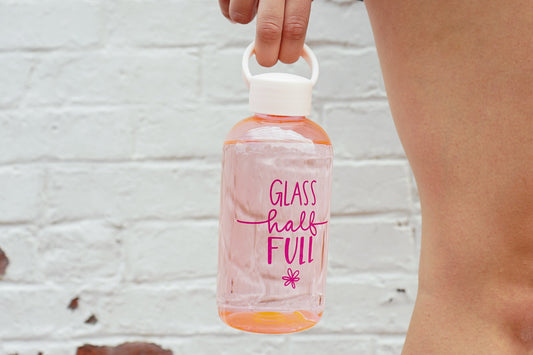 Glass Half Full Water Bottle