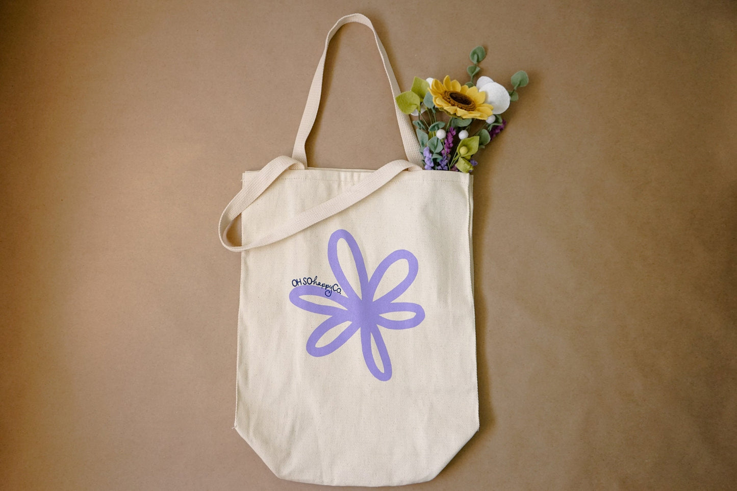 Oh So Happy Flower Tote