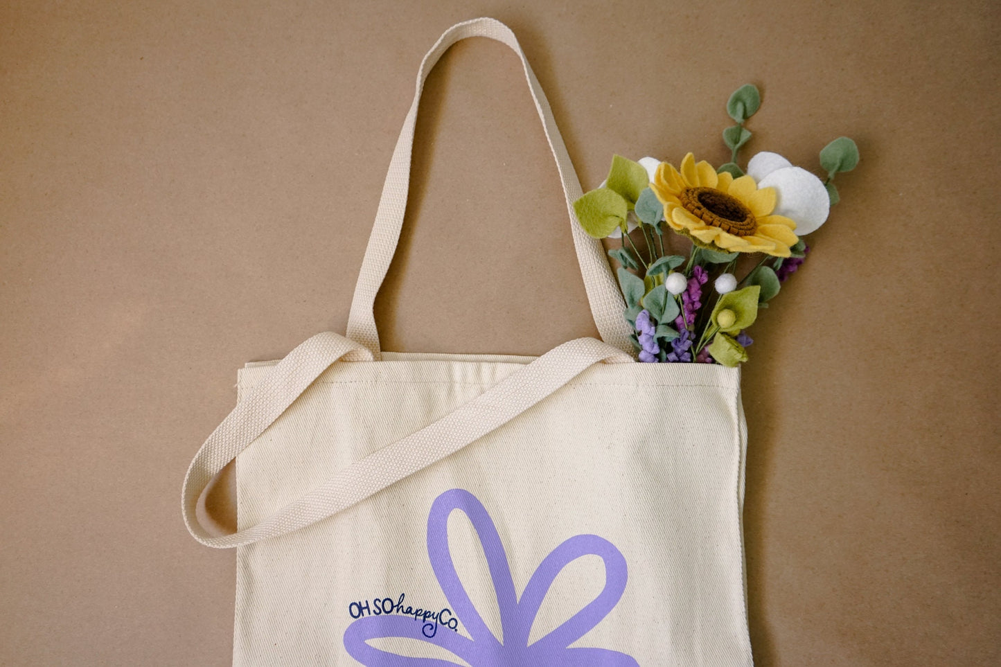 Oh So Happy Flower Tote